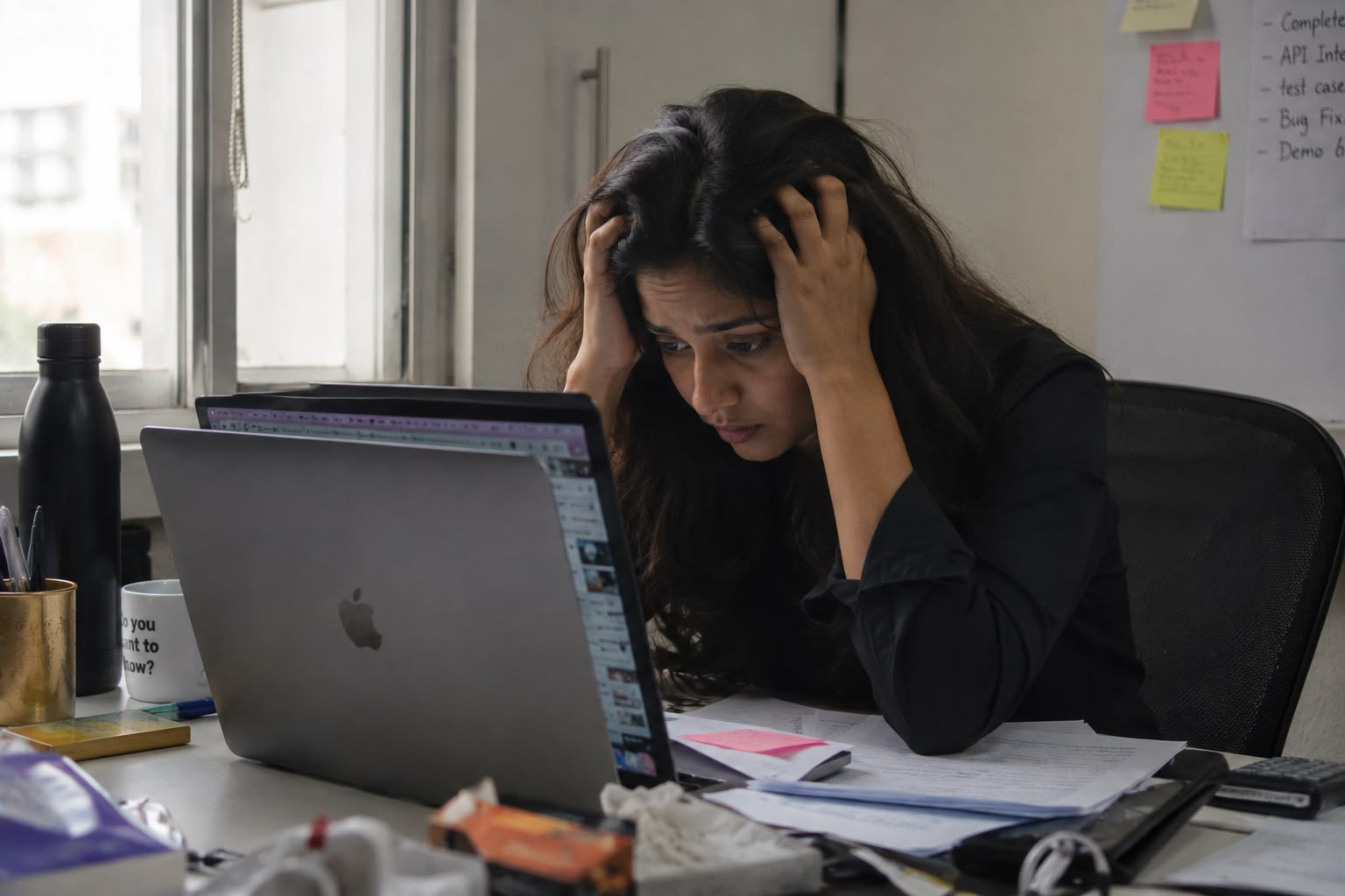 Frustrated professional
